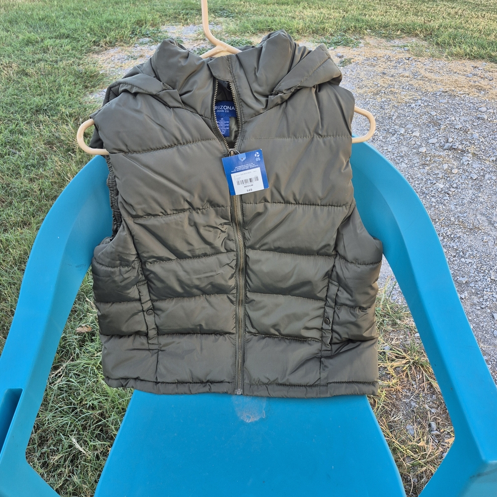 Arizona Jean Company Olive Puffer Vest